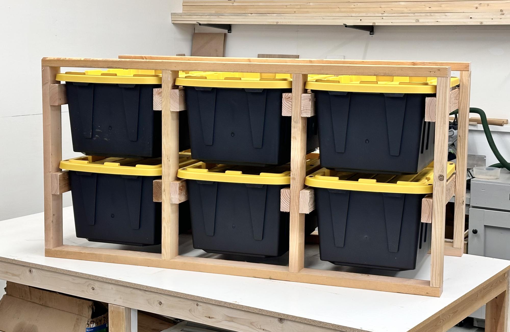 Free Tote Storage Rack Configurator woodworking plan