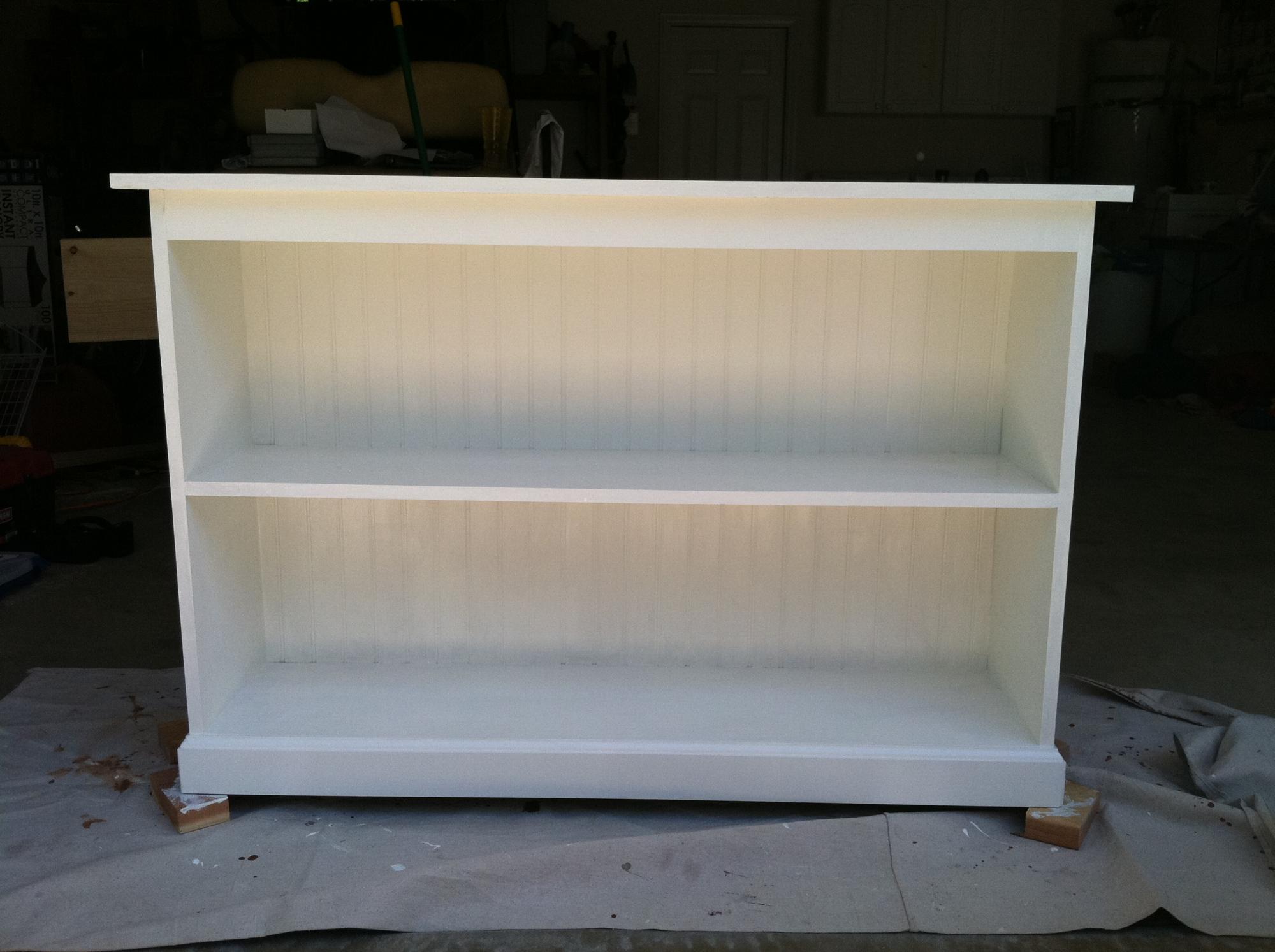 1×12 Bookcase with Wainscoting Back - Image 1