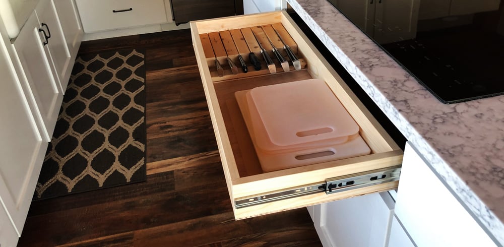 Ana White's Secret Drawer Slide Trick for Full Extension Drawer Slides - Image 1