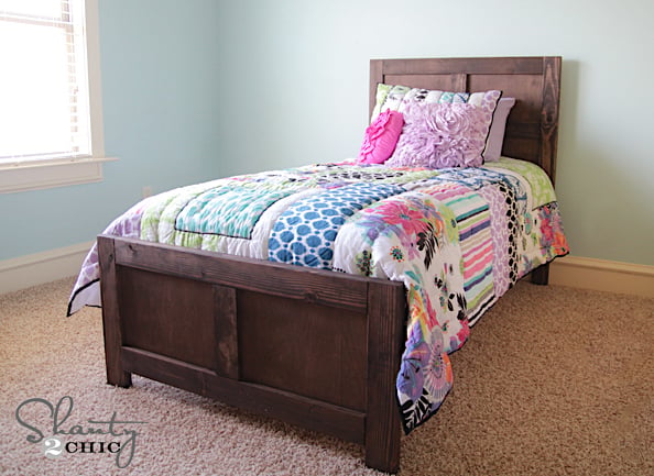 $70 DIY Panel Bed with Free Plans – Twin and Full Sizes woodworking plan
