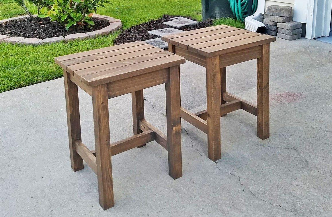 Adirondack Stool or End Table woodworking plan