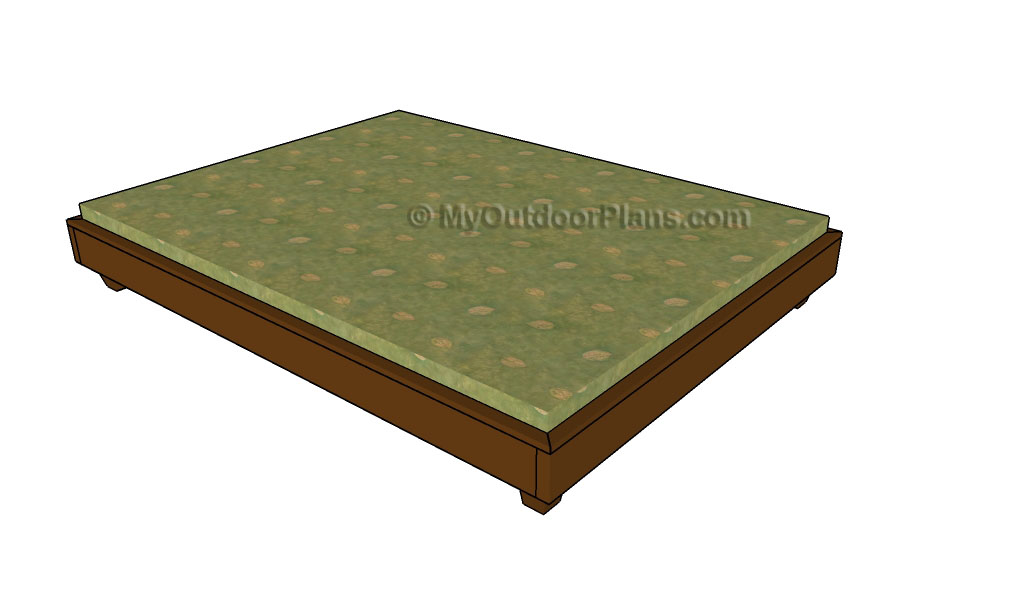 PLATFORM BED FRAME PLANS woodworking plan