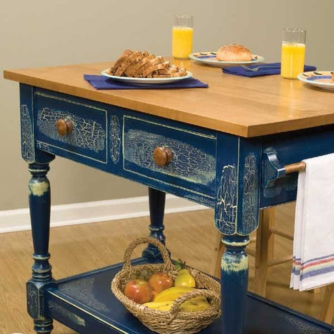 Country Kitchen Work Table – Downloadable Plan - Image 1