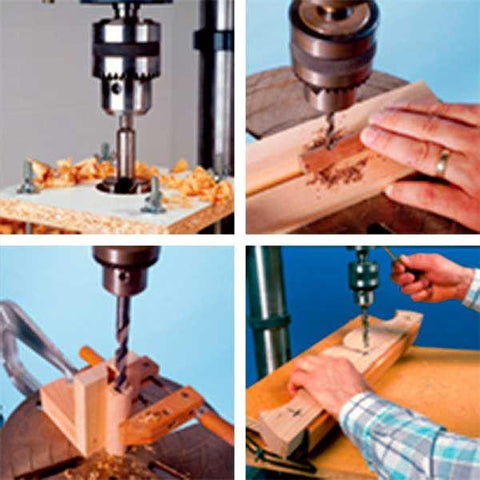 Downloadable Woodworking Project Plan to Build Seven Drill-Press Jigs - Image 1