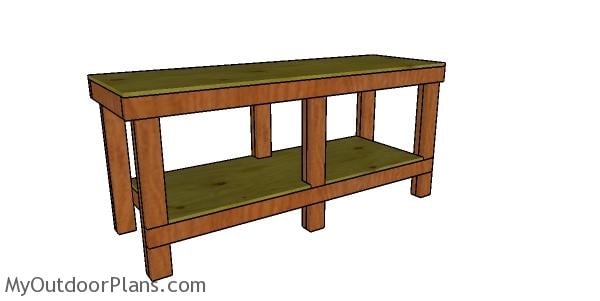 2×4 6 FT WORKBENCH PLANS - Image 1