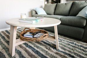 Geometric Round Coffee Table - Image 1