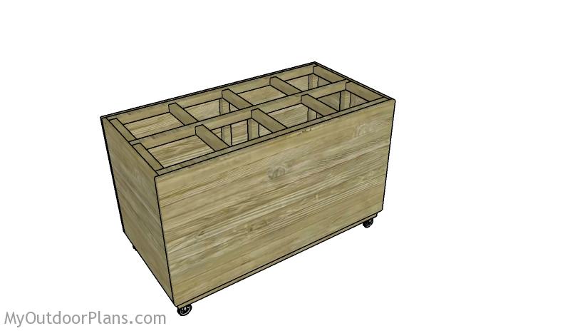 LUMBER STORAGE CART FOR SCRAPS PLANS woodworking plan