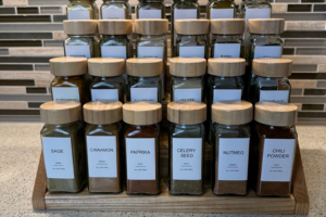 Tiered Wooden Spice Rack - Image 1