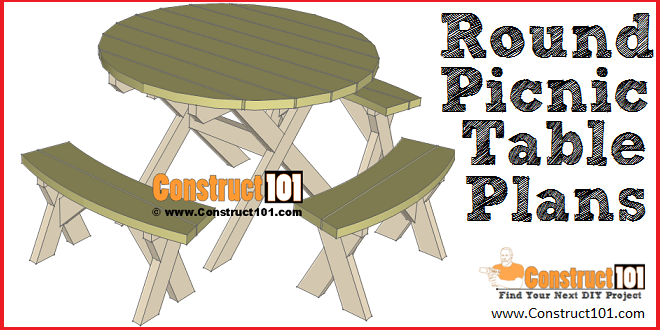 Round Picnic Table Plans – Step-By-Step woodworking plan