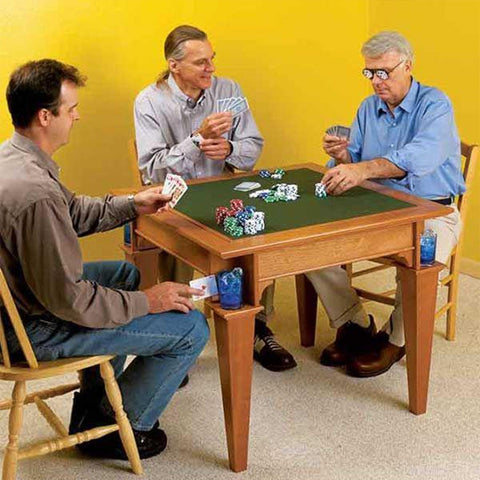 Downloadable Woodworking Project Plan to Build Game Table - Image 1
