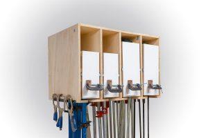 Space Saving Clamp Rack for a Small Shop woodworking plan