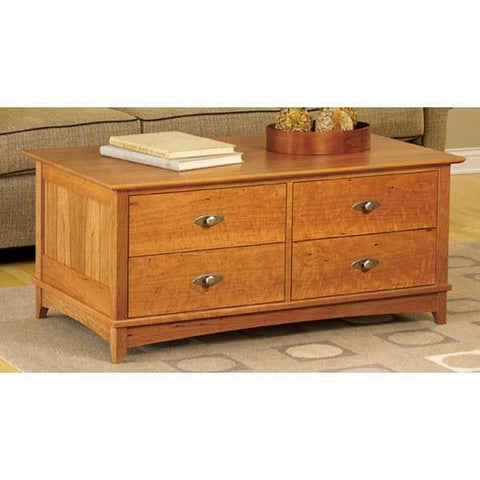 Woodworking Project Paper Plan to Build Entertainment Center Coffee Table - Image 1