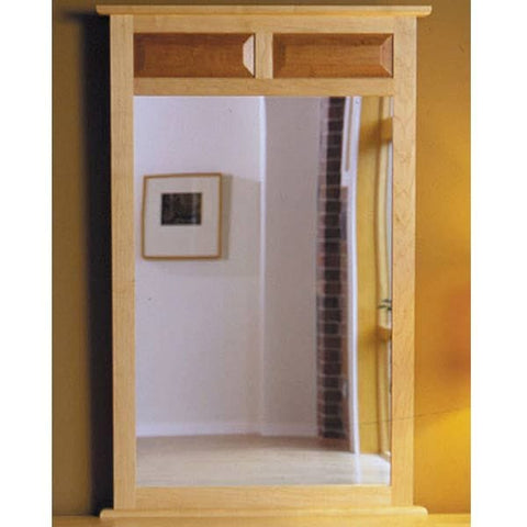 Woodworking Project Paper Plan to Build Maple & Cherry Mirror - Image 1