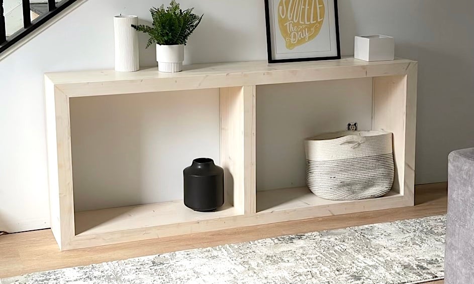 Waterfall Framed Grand Console Table - Image 1