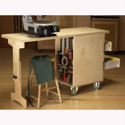 Downloadable Woodworking Project Plan to Build Shop Cart/Workbench - Image 1