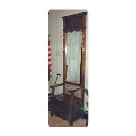 Woodworking Project Paper Plan to Build Mirrored Hall Tree - Image 1