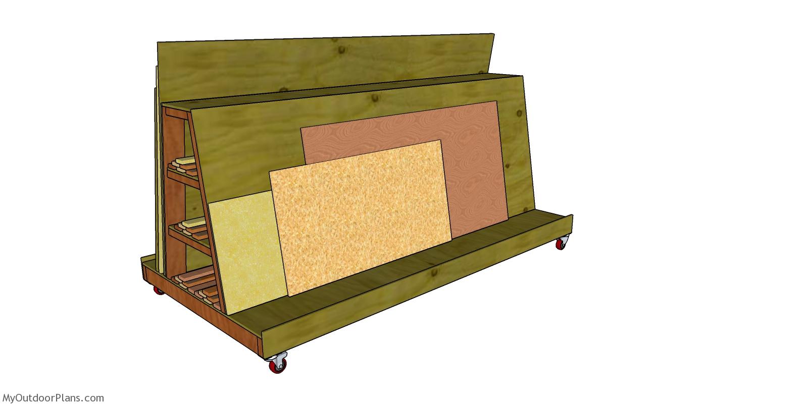 MOBILE WOOD CART – FREE DIY PLANS woodworking plan