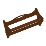 Wooden wall shelf with pegs plan woodworking plan