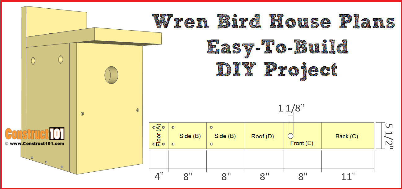 Wren Bird House Plans – Easy DIY Project - Image 1