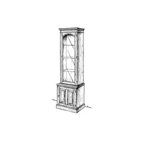 Woodworking Project Paper Plan to Build Slim Curio Cabinet - Image 1