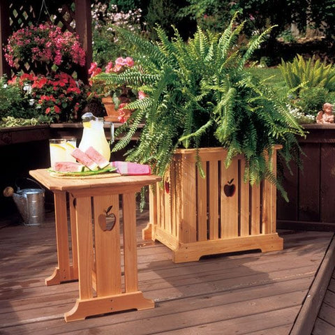 Woodworking Project Paper Plan to Build Patio Table & Planter woodworking plan