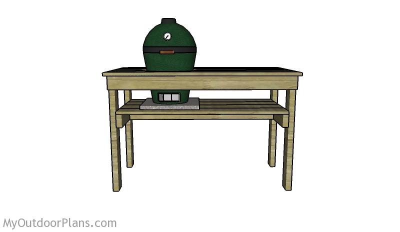 SMALL BIG GREEN EGG TABLE PLANS - Image 1