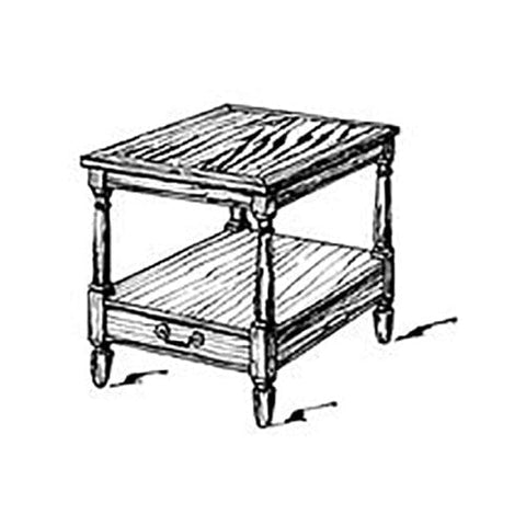 Woodworking Project Paper Plan to Build American End Table - Image 1