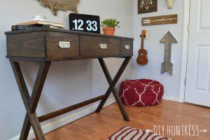 DIY X-Leg Desk With Drawers - Image 1