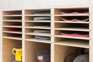 Sander and Sandpaper Storage woodworking plan
