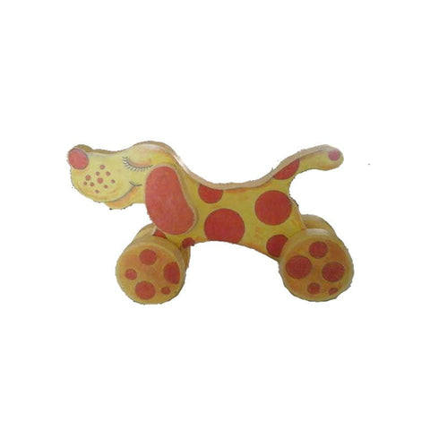 Spotted Dog with Pull Toy Woodworking Pattern and Picture - Image 1