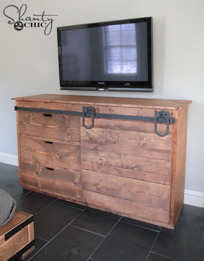 Sliding Barn Door Console - Image 1