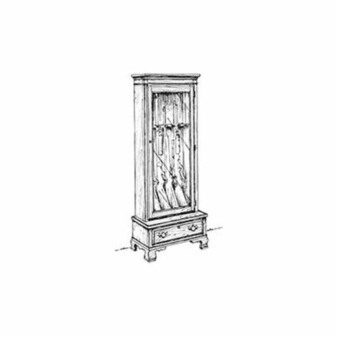 Woodworking Project Paper Plan to Build 5 Barrel Gun Cabinet woodworking plan