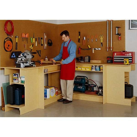 Woodworking Project Paper Plan to Build One-Day Workbench - Image 1