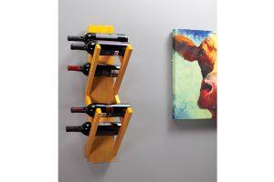 Wall-Mounted Wine Rack woodworking plan