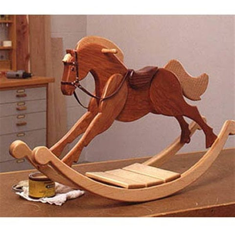 Woodworking Project Paper Plan to Build Playroom Palomino Rocking Horse - Image 1
