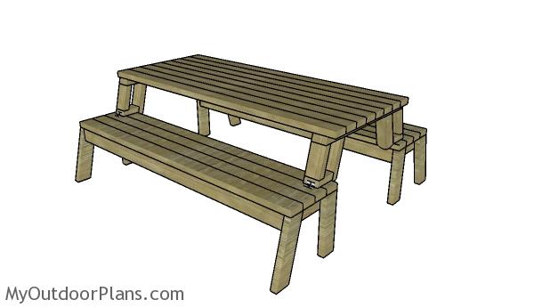 FOLDING PICNIC TABLE PLANS woodworking plan