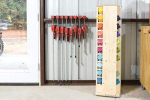 Spray Paint Storage Cabinet woodworking plan