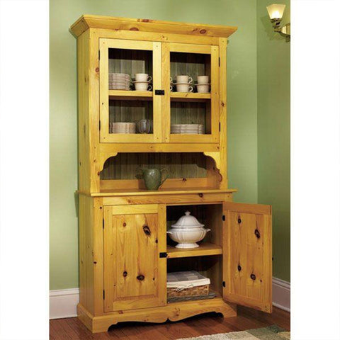 Downloadable Woodworking Project Plan to Build Heirloom Pine Hutch - Image 1