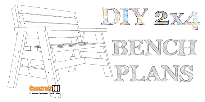 DIY 2×4 Outdoor Bench | Plans - Image 1