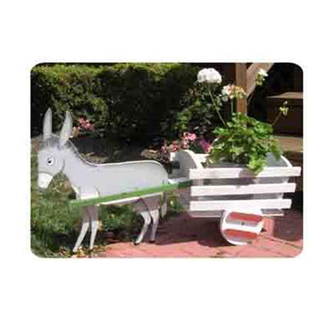 Woodworking Project Paper Plan to Build Donkey Cart Planter - Image 1