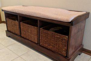 Padded Entryway Bench - Image 1