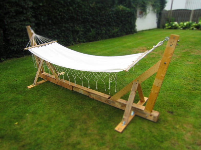 Pallet Hammock Stand woodworking plan