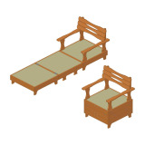 Double fold out chair bed plan woodworking plan
