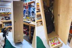 Golf Club Storage Locker woodworking plan