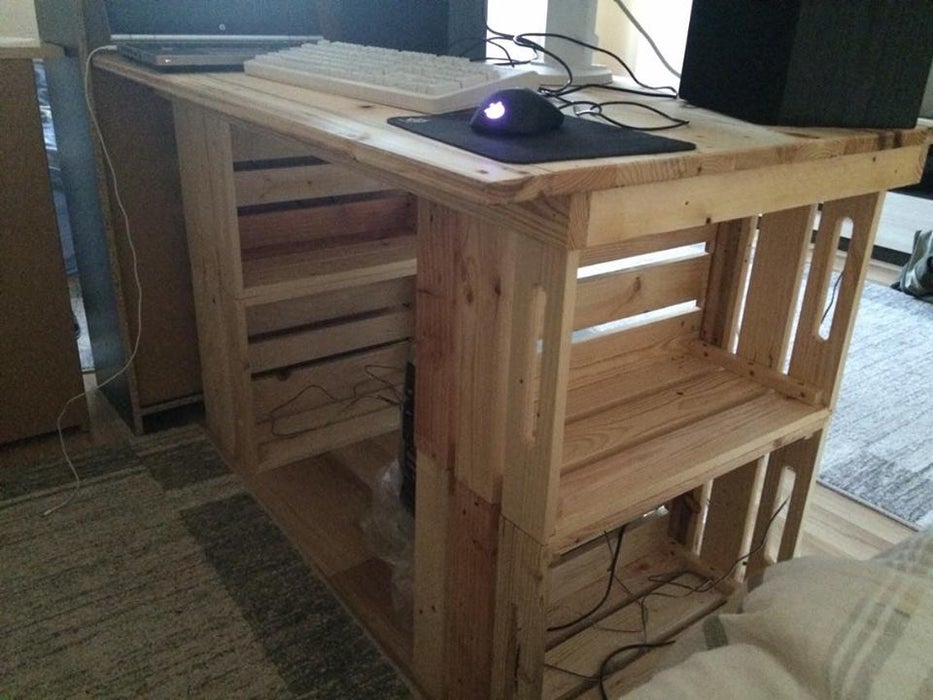 Pallet Crate Desk - Image 1