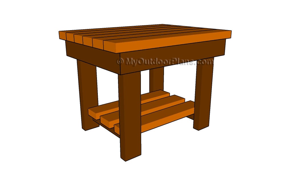 PATIO END TABLE PLANS woodworking plan