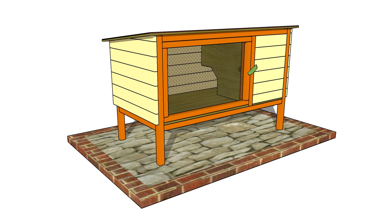 OUTDOOR RABBIT HUTCH PLANS woodworking plan