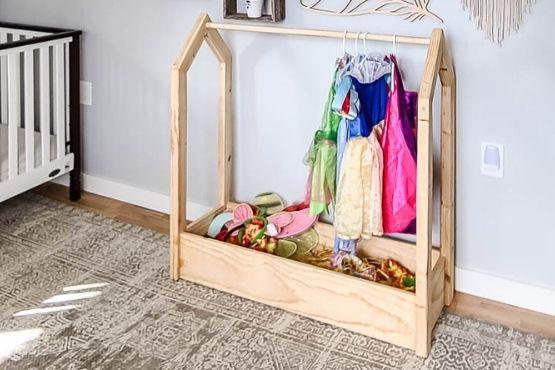Kid Dress Up Storage woodworking plan
