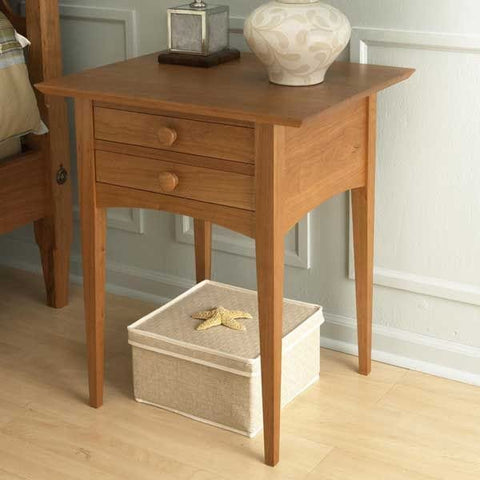 Woodworking Project Paper Plan to Build Pencil Post Nightstand woodworking plan