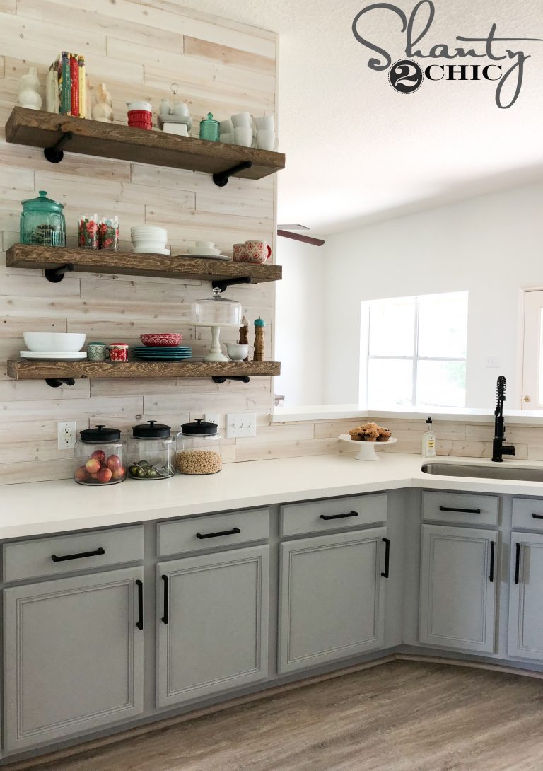 DIY Driftwood Backsplash - Image 1